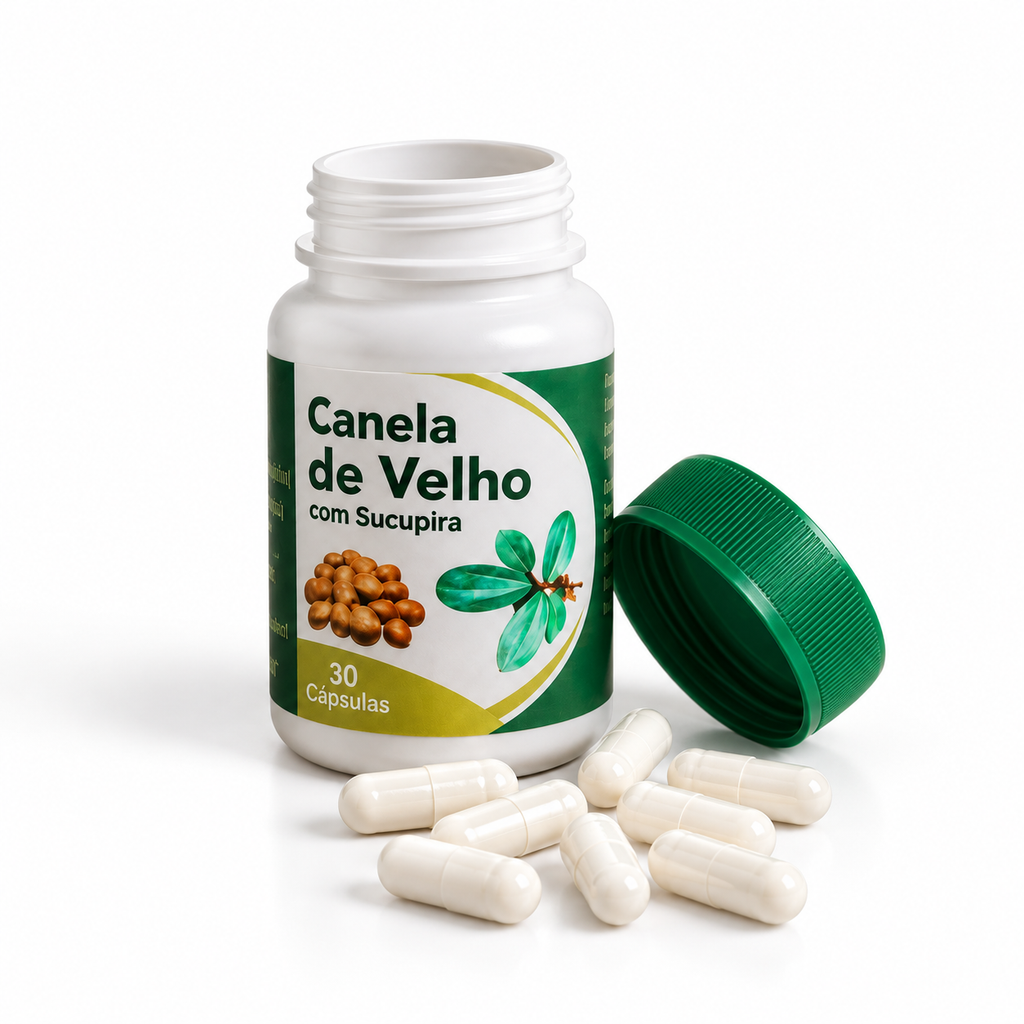 Canela de Velho com Sucupira – 30 Cápsulas
